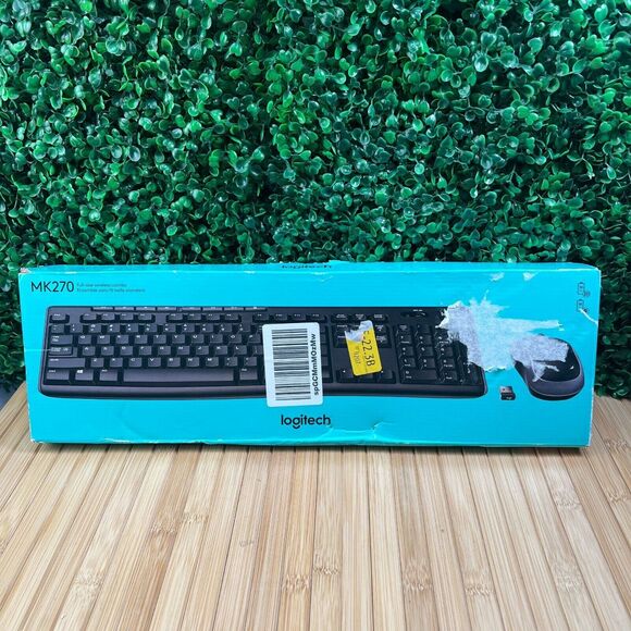 NIB Logitech MK270 Wireless Keyboard and Mouse Combo With USB Dongle - Picture 1 of 8